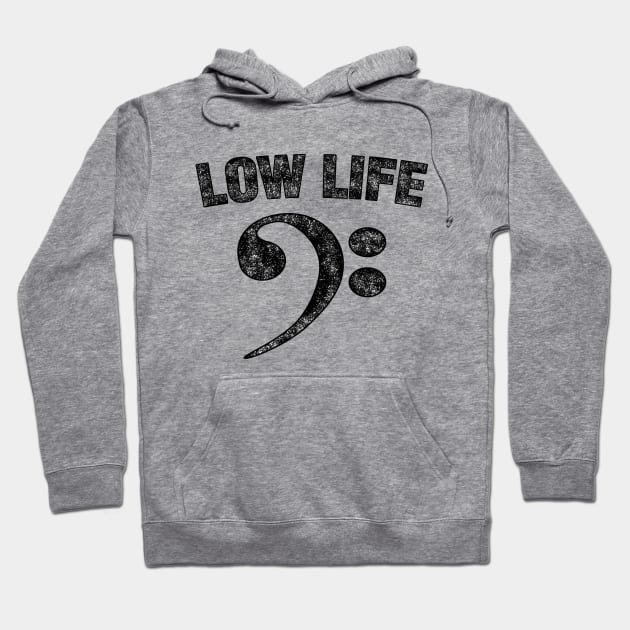 Low Life Bass Clef Hoodie by raeex